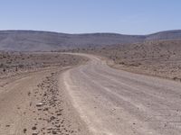 Endless Road in South Africa's Desert Landscape