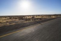 Endless Road Through the African Desert