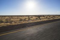 Endless Road Through the African Desert