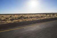 Endless Road Through the African Desert