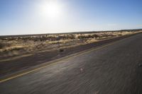 Endless Road Through the African Desert