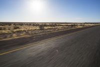 Endless Road Through the African Desert