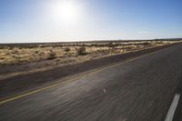 Endless Road Through the African Desert