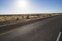 Endless Road Through the African Desert