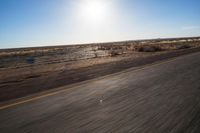 Endless Road Through the African Desert