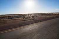Endless Road Through the African Desert