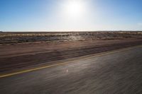 Endless Road Through the African Desert