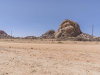 Endless Road Through Arid Desert in South Africa