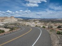 Escalante, Utah: Rural Road Through Breathtaking Landscape