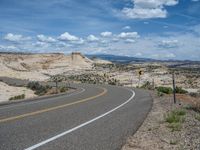 Escalante, Utah: Rural Road Through Breathtaking Landscape