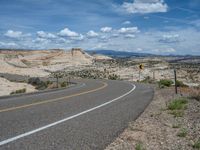Escalante, Utah: Rural Road Through Breathtaking Landscape