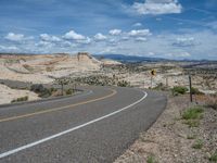 Escalante, Utah: Rural Road Through Breathtaking Landscape