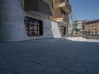 Europe's City Life: Concrete Walls and Pavers