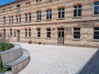 Classic European Architecture: A Brick Wall in Berlin