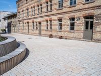 Classic European Architecture: A Brick Wall in Berlin