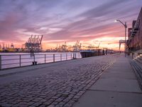 Dock Pier Harbor in Hamburg, Europe