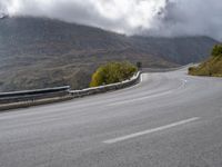 Highland Road in Europe: Cloudy Sky and Beautiful Nature