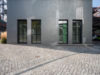 Europe: Modern Architecture on Cobblestone Road 003