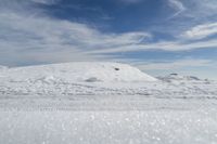 Europe Mountain Landscape: Snow Covered Slope