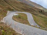 Europe Mountain Landscape: A Switchback Road