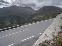 Scenic Road in European Highlands