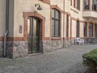 Europe Urban Design Courtyard with Shops and Cafes 002