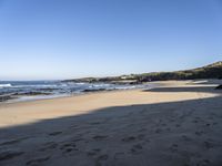 European Beach: Clear Sky, Calm Ocean, and Crystal Clear Water