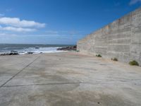 European Beach: Coastal Wall in Porto, Portugal