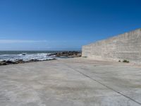 European Beach in Portugal: Cloudy Sky Over the Ocean