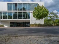 European Business District: Shadows on Asphalt Roads