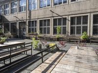 European Charm in Berlin: Cobblestone Road Courtyard