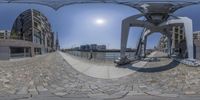 the view of a wide angle in this perspective fisheye lens is great for photo or video content