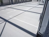 Parking Lot in a European City: Under the Clear Sky