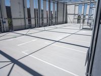 Parking Lot in a European City: Under the Clear Sky