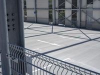 Parking Lot in a European City: Under the Clear Sky