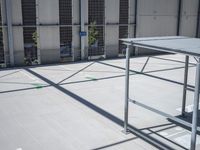 Parking Lot in a European City: Under the Clear Sky