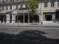 European City Plaza with Classic Architecture