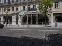 European City Plaza with Classic Architecture