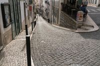 European City Street in Lisbon, Portugal