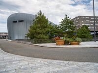 European City Urban Design with Tree and Flower