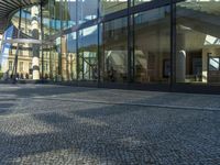 European Cityscape: Glass Walls and Hard Shadows