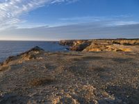 European Cliff Coastline: Bathed in Sunlight