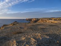 European Cliff Coastline: Bathed in Sunlight