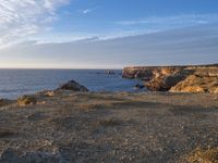 European Cliff Coastline: Bathed in Sunlight