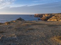 European Cliff Coastline: Bathed in Sunlight