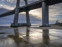 European Coastal City: Bridge and Ocean Views