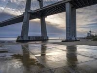 European Coastal City: Bridge and Ocean Views