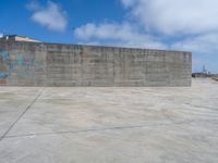 European Coastal Concrete Wall in Porto, Portugal