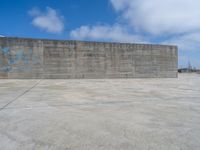 European Coastal Concrete Wall in Porto, Portugal