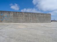 European Coastal Concrete Wall in Porto, Portugal